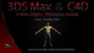 Cinema 4D 3DS Max  Wolverine Update Model Download  21 Animations [upl. by Esila]