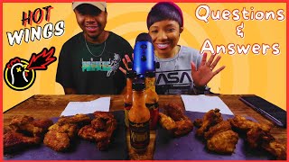 MUKBANG  QampA SPICY HOT WINGS FROM HOT ONES  SPICIEST WINGS [upl. by Eliott]