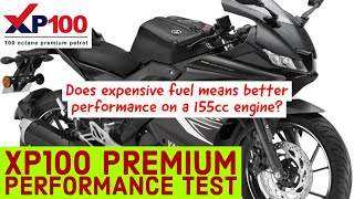 XP100 Octane Premium Petrol Performance Test on Yamaha R15 [upl. by Licht]