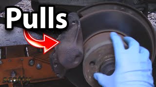 How to Fix Brakes that Pull to One Side [upl. by Llorrad243]