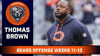 Chicago Bears Offense Under Thomas Brown 3 Games Highlights  Week 1113  Caleb Williams [upl. by Htiffirg]