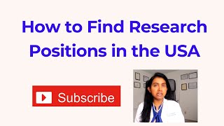 How to Find Research Positions in USA as IMG img doctor research education [upl. by Burnsed]