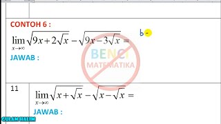 Cara Cepat limit tak hingga contoh 6 [upl. by Delogu]