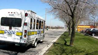 First Transit Ford paratransit bus  5837 Glenview IL [upl. by Enyalb]