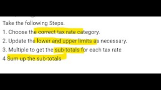 How to Calculate Taxes Owed using Tax Table and Excel [upl. by Aurthur]