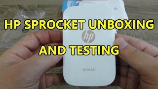 HP SPROCKET Printer UnboxingSetting upPrinting [upl. by Ledoux]