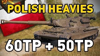 POLISH HEAVY PREVIEW 60TP and 50TP in World of Tanks [upl. by Ahsennod]