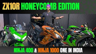 Kawasaki Ninja 1000SX VS Zx10R Honeycomb VS Ninja 400  Rare Superbikes  Superbikes Emporio [upl. by Akirdnas606]