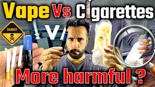 Vape vs Cigarettes I Science Experiment by Ashu Sir  Harmful Effects Of Smoking 😮 [upl. by Rusel]