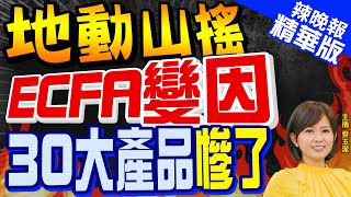 【麥玉潔辣晚報】ECFA變因quot撼動兩岸經貿quot 專家ECFA恐全面終止｜地動山搖 ECFA變因 30大產品慘了 精華版 中天新聞CtiNews [upl. by Kenzi793]