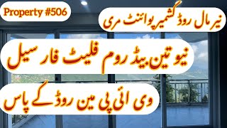 Neer Mall Road Kashmir Point Murree New three bedroom flat for sale  Property506  Zafar Estate [upl. by Corrianne]