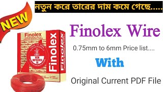 Finolex Wire New Update Price list 28 November 2024 🔥🔥 [upl. by Namref801]