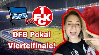 DFB Pokal Viertelfinale Hertha BSC vs 1 FC Kaiserslautern 13 Wir sind gekommen  um zu bleiben [upl. by Maris]