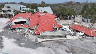 CATASTROPHIC Hurricane Milton Storm Surge Damage  Manasota Key Florida [upl. by Aenad614]