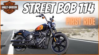 Harley Davidson Street Bob First Ride Review [upl. by Aecila]