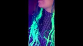 UV black light hair colour [upl. by Inilam]