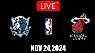 NBA Live Dallas Mavericks vs Miami Heat  November 24 2024  NBA Season Live 2K25 [upl. by Edin]