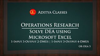 DEA3  DEA using MS Excel  Data Envelopment Analysis  Efficiency Frontier [upl. by Eisseb]