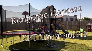 Unboxing Kangaroo Hoppers 1500LBS 12FT Trampoline [upl. by Natlus]