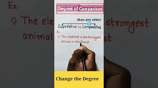 Degree of comparison in english grammar❤️❤️ [upl. by Idid]