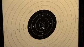 Crosman 2240 Shooting 10m ISSF air pistol target [upl. by Croner262]