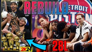 HO RESO LA PEGGIOR SQUADRA DI SEMPRE 28L CONSECUTIVE UNA DINASTIA SU NBA2K24 [upl. by Enajharas]