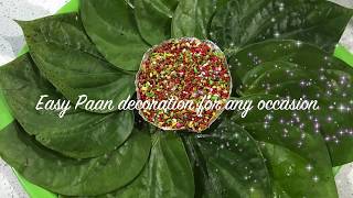 Quick and Easy Paan thaal  decoration for any occasion [upl. by Yemirej]