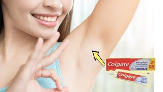 100 Instant Result  UNDERARMS WHITENING Challenge With COLGATE  DIY  Remove Armpit Darkness [upl. by Erasmo]