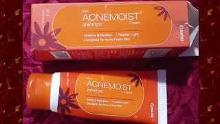 Acnemoist CreamBest MoisturiserAcne Prone Skin Type [upl. by Ittam]