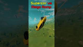 Supercar Jumps in Mega Ramp  BeamNG Drive  KentaEx shorts beamngdrive carvsmegaramp [upl. by Milone]