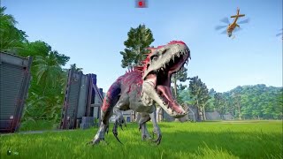 Spinosaurus Evolution vs Indoraptor King of Monster T Rex Battle Arena in Jurassic World Dominion [upl. by Nesilla593]