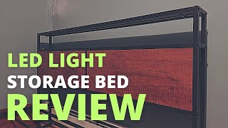 HAUSOURCE Queen Bed Frame with Storage Headboard and 4 Drawers Review  Under The Bed Storage Ideas [upl. by Ayama960]