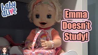 Baby Alive Emma Doesnt Study  Kelli Maple [upl. by Yanehs60]