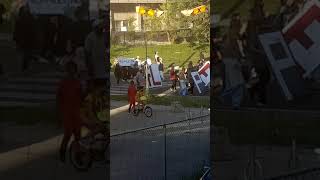 Protest in Toronto for Palestine  protest at Thorncliffe Park Canada [upl. by Kanor]