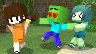 Monster School Squid Game Doll Love Cursed Story  Squid Game in Minecraft  Minecraft Animation [upl. by Airamzul]