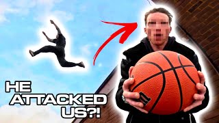 HE ATTACKED US  Strangest Reaction to Parkour 🇬🇧 [upl. by Liryc]