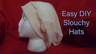 DIY Easy Slouchy Hats  Beanies [upl. by Dowzall449]