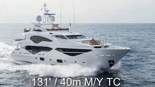 What a 175000  week Yacht Charter Looks Like 131’  40m Motor Yacht “TC” Sunseeker [upl. by Irby]