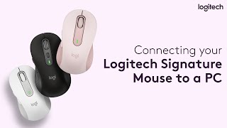 Connecting your Logitech Signature Mouse to a PC ft Logitech Signature M650 [upl. by Merl]