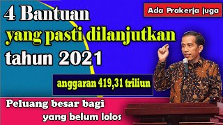 4 BANTUAN PEMERINTAH PASTI DILANJUTAKAN TAHUN 2O21 [upl. by Platus]