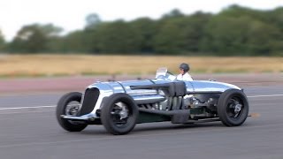 Napier Railton on the Top Gear Circuit at Dunsfold Wings and Wheels 2014 [upl. by Hutchins]