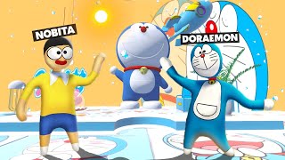 DORAEMON And NOBITA Took Challenge To Find New Gadgets In HFF [upl. by Cacia]