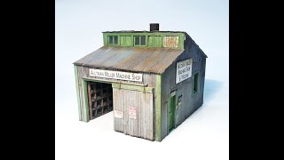 Kit 5097 OOn30 148 Scale Aultman Miller Machine Shop Building designed by Thomas Yorke [upl. by Yddor]