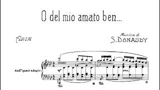 O del mio amato ben  S DONAUDY Ab majorHigh Voice Piano accompaniment [upl. by Acinorav]