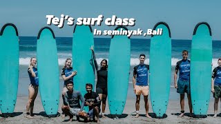 Tej’s first surf class and beach day [upl. by Hoagland149]