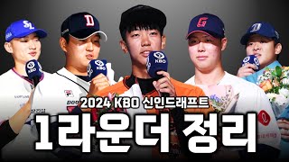 2024 KBO 신인드래프트 1라운드 지명자 10人 알아보기 [upl. by Deana]