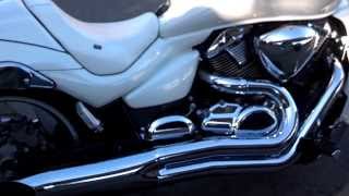 Suzuki M109 with HardKrome Sideburner Pipes Walk Around and start up LOUD [upl. by Hanafee440]