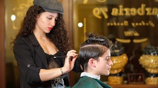 ASMR 💈 WOMAN BARBER  “ITALIAN STYLE” [upl. by Adekram]