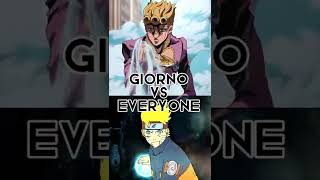 Giorno vs anime mc  facts or cap who is strongest [upl. by Laehcar135]