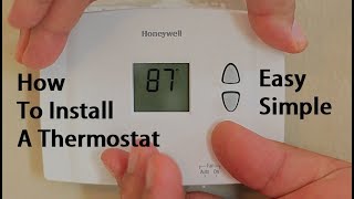 How To Install Replace A Thermostat [upl. by Goles248]